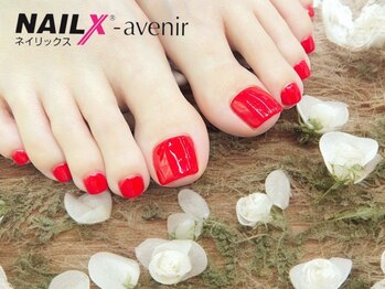 ネイリックス アヴェニール(NAILX avenir)/フット 1番人気カラー☆赤