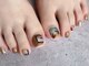 ネイルハピネス(nail happiness)の写真/足元からお洒落に★持ち込みデザイン歓迎!フット全クーポン《かかと角質ケア込》親指アート¥6950/定額¥7850