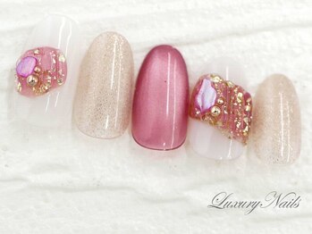 ラグジュアリー ネイルズ(Luxury Nails)/ぷっくり◇ニュアンスNail