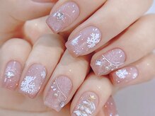 クイーンズネイルサロン(Queen's nail salon)/冬系雪花デザイン