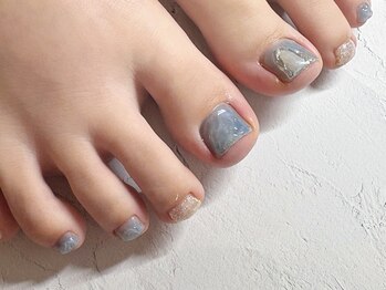 ノンノンネイル(Nonnon.nail)/ブルーニュアンス