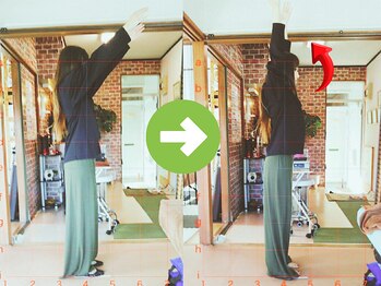 サプライズ整体院/40代ママさんの肩こり初回結果