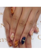 クリスタルネイル ボンベルタ橘店(CRYSTAL NAIL)/べっ甲ネイル