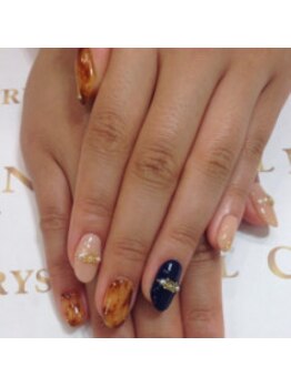 クリスタルネイル ボンベルタ橘店(CRYSTAL NAIL)/べっ甲ネイル