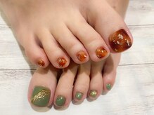 ネイルアルケー(Nail ARCHE)/ちぐはぐフットネイル10340円