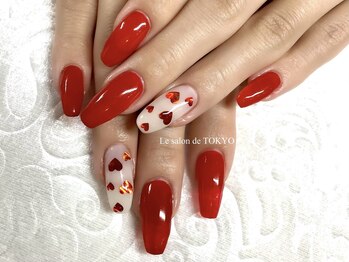 サロンド トウキョウ(Le salon de TOKYO)/ハートでバレンタインネイル