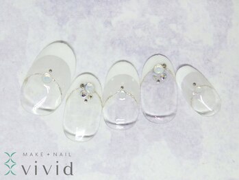 メイクプラスネイル ヴィヴィッド(MAKE+NAIL vivid)/*冬ブライダルネイル*