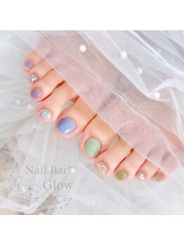 ネイルバーグロー(Nail Bar Glow)/フットワンカラー