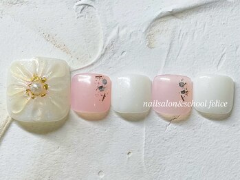 フェリーチェ(nail salon＆school felice)/フットネイル定額制11000円/瑞江