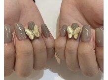 クルーシャー(Nail&Jewery CLOUCHER)/蝶々ネイル♪ バタフライ♪