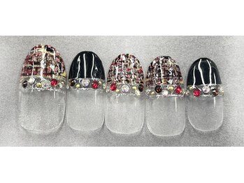 私のビューティー/黒ツイード☆初回7980円