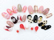 ネイルコレクション ピンク(Nail Collection Pink)/和風・和柄・和装３Ｄフラワー