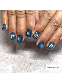 リブ 三軒茶屋(LiB)/ブルーマグネットネイル