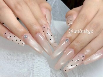 ウォル トウキョウ 渋谷(WOL TOKYO)/長さ出しロングジェルチップ