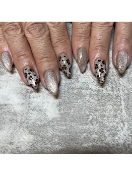 ヒョウ柄ネイル♪マグネット♪