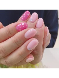 シースルーピンクネイル