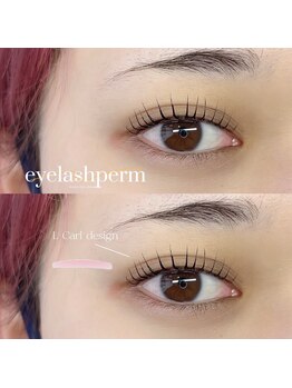 ラグゼファミュー(luxxefamiu_)/韓国風束感まつ毛パーマ(上)