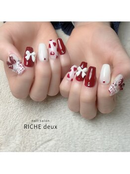 リッシュ ドゥ(RICHE deux)/詰め込みガーリーネイル