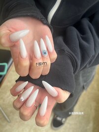 ロングネイル×３Dパーツ