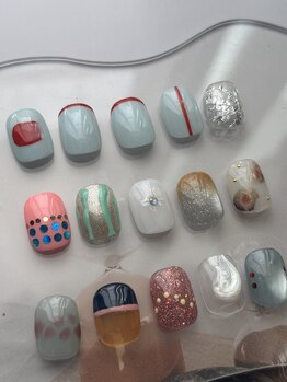 フィルネイル(fil nail)の写真/【短い爪に特化】ショートネイルだからこそ映える計算されたニュアンスデザインで大人可愛い指先に♪