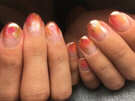 透け感ミラーでサンセット風☆