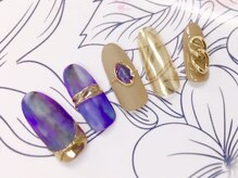 グラマーネイル(Glamor nail)/ニュアンスネイル×ミラー