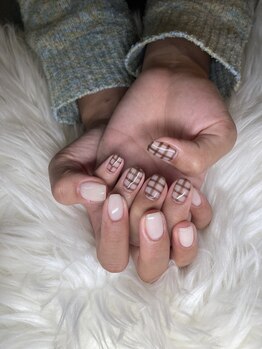 オンリーユー(Only You)/チェックネイル