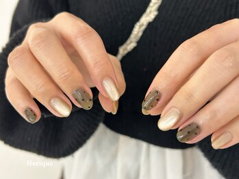 フェリークネイル(feerique nail)/シースルー/ハートホロ/圓山