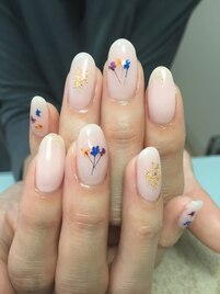 ドライフラワーネイル