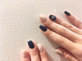 大理石ネイル。