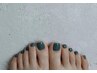 夏限定を延期して！！foot nail ¥3980 （土日祝＋500円）