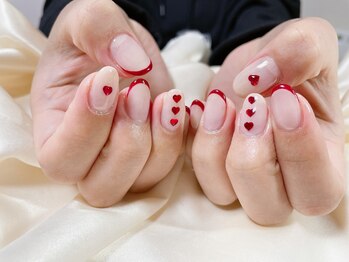 キキネイル たまプラーザ店(kikinail)/バレンタインハートネイル