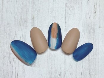 アルセア 上野御徒町店(Alcea)/マット ブルー ネイル