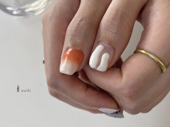 アイネイルズ 吉祥寺店(I nails)/モード夏グラデーション