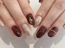 アース コアフュールボーテ 松本庄内店(EARTH coiffure beaute)/ボルドーネイル　8500円