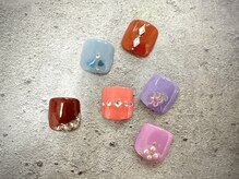 ネイルサロン ラメール(Nail Salon lamer)/フットワンカラー選べるストーン