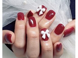 ワンカラー/リボン/白/パーツ