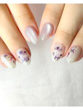 レジュー 橋本 姪浜(REJUU)/梅雨の押し花ネイル