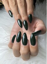 フラワーズネイル(flowers nail)/ダークグリーン