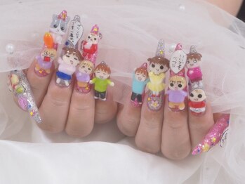 アモーレ 心斎橋店(amore)/アニメネイル¥23980