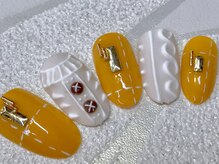 ビービーネイル(BB)/チェックとニットネイル