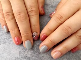 フラワーアートネイル