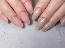 スカルプロングでアシンメトリー