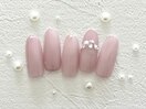 シンプル　オフィスネイル　