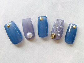 マーメイド/夏ネイル/貝殻ネイル