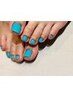 【初回オフ無料】　Foot ワンカラー+角質ケア込み(フットバス付）¥1000オフ