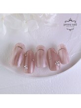 ピオニーネイル(peony nail)/3月新作　ブラウンニュアンス