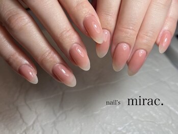 ネイルズミラク(nail's mirac.)の写真/【21時まで営業】上品なつや感＆美しいフォルムでワンランク上の魅せる指先に＊うるつやフォルムネイル