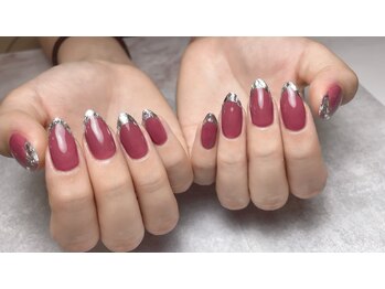 エヌエープラスネイル 葛西本店(Na+nail)/ガラスフレンチ