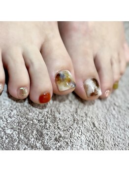 アリー ネイル スタジオ(Ary nail studio)/ニュアンスフットネイル